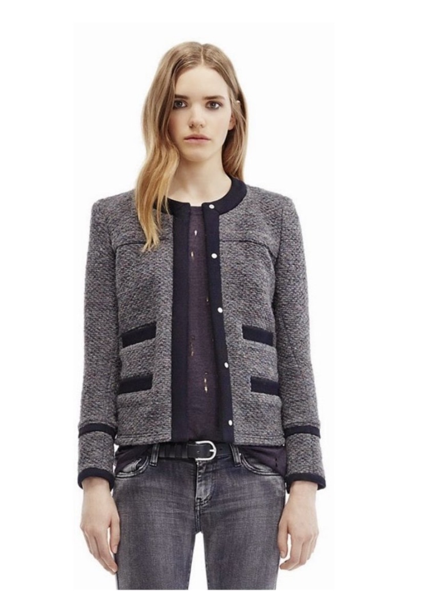 Iro | 36 Eur (Xs/S) | Cym Tweed Jacket In Grey